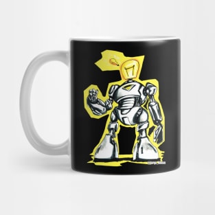 little bulb robot man Mug